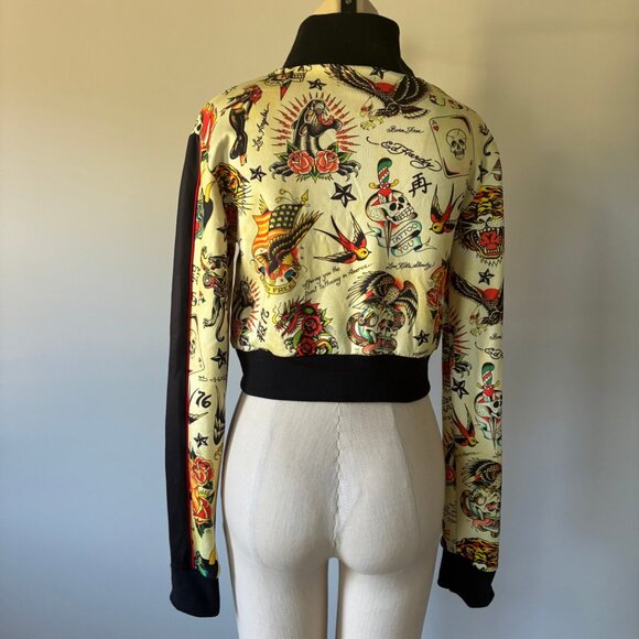 Ed Hardy Women's Shrunken Flashboard Multitrack Jacket - Picture 3 of 10